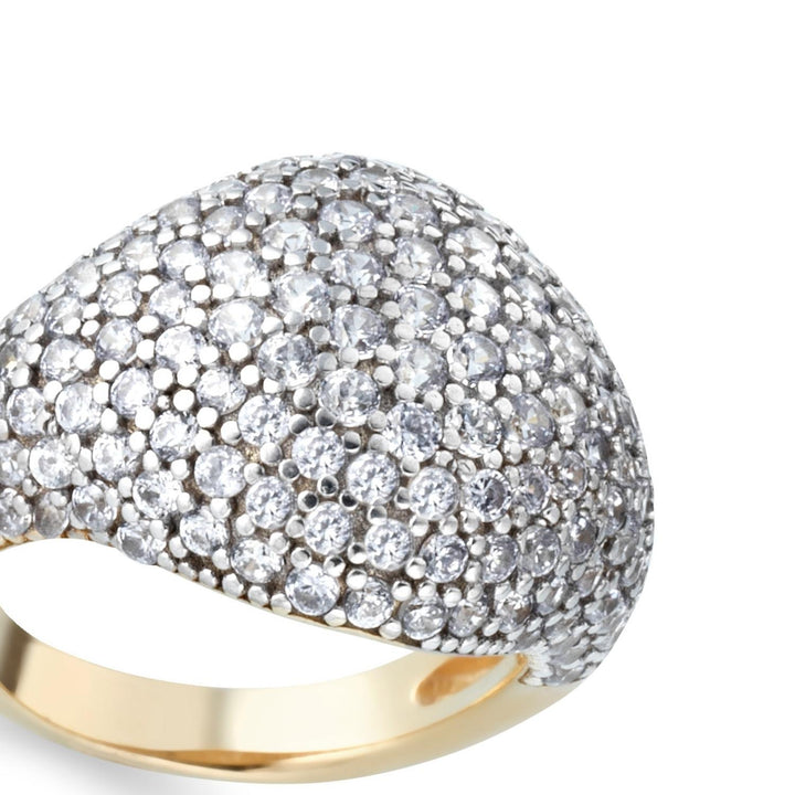 anello chevalier Laura P. jewels oro giallo zirconi lavanda