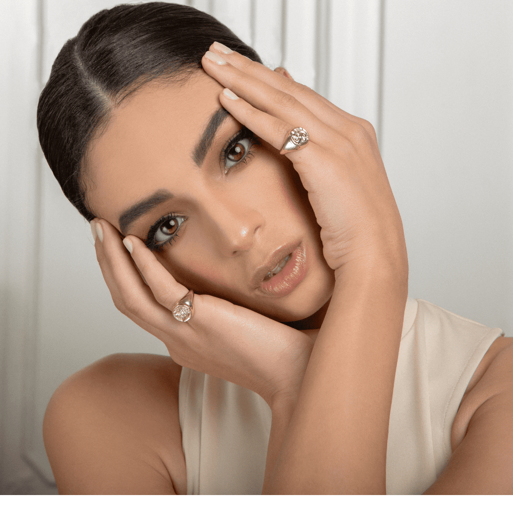 Anello chevalier moneta - Lauren P. Jewels