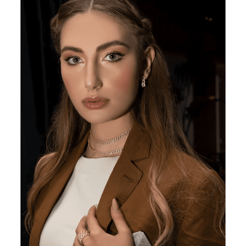 Anello groumette argento 925 zirconi bianchi placcatura oro giallo - Laura P. Jewels