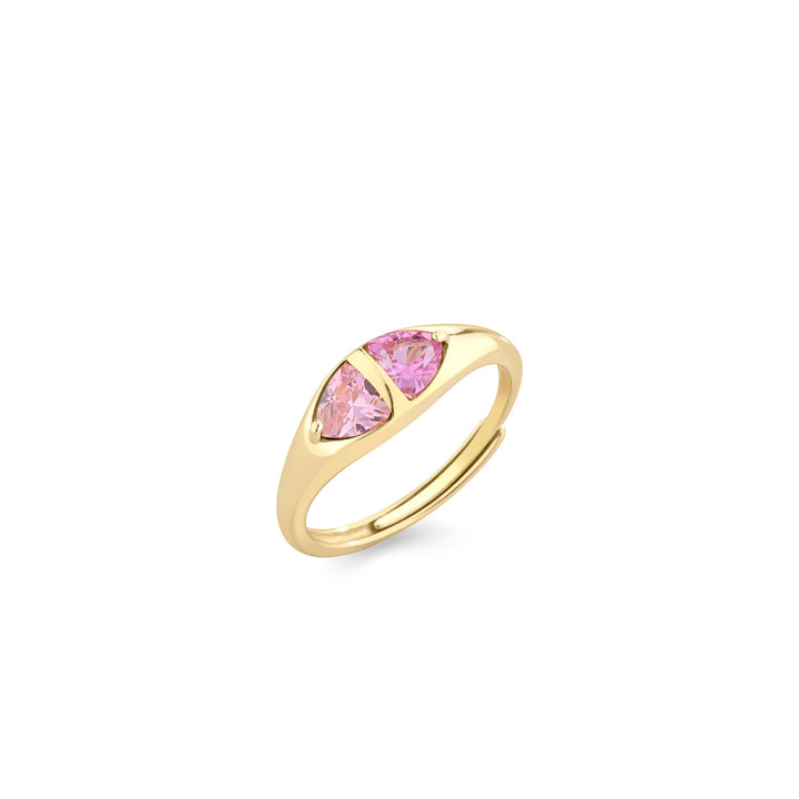 Anello argento dorato
