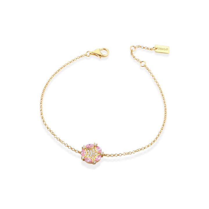 Bracciale Laura P. oro giallo pietre rosa