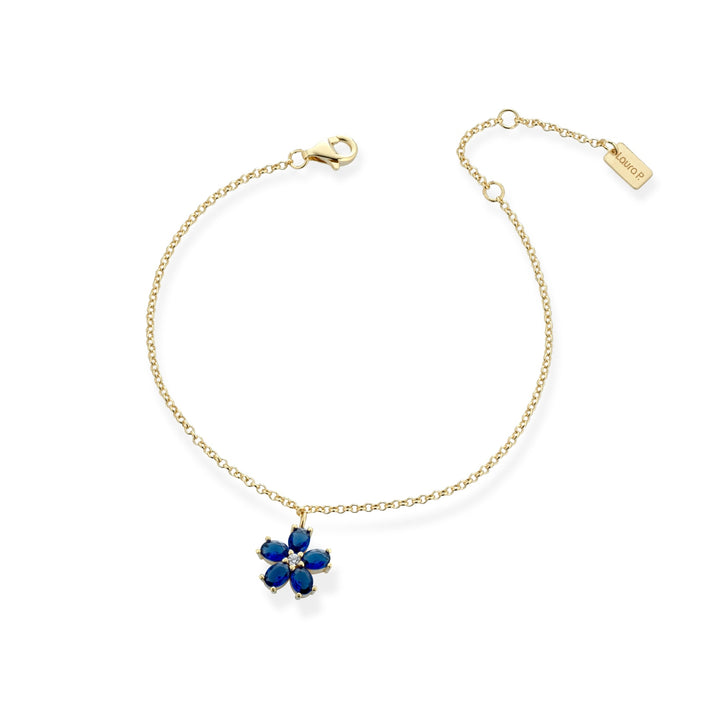 Bracciale fiore blu