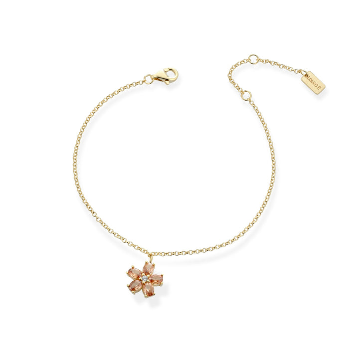 Bracciale fiore champagne