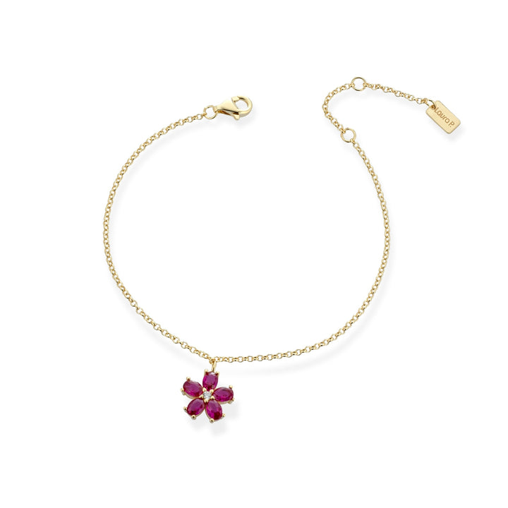 Bracciale fiore magenta