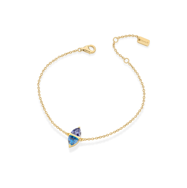 Bracciale argento dorato