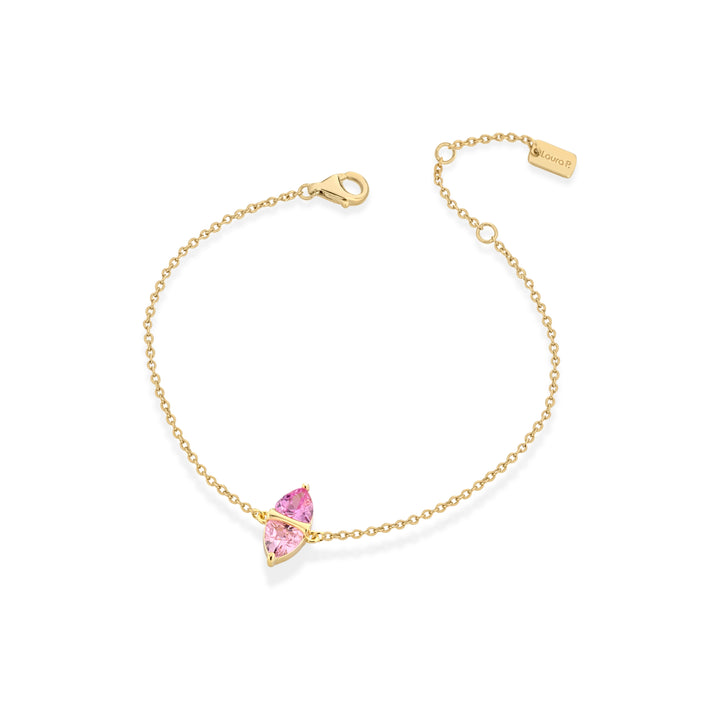 Bracciale argento dorato