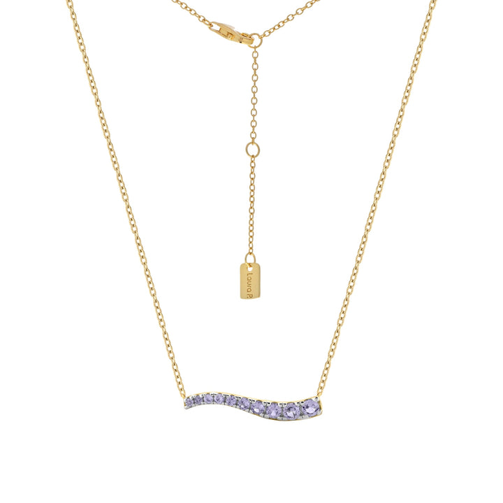 Collana onda zirconi lavanda