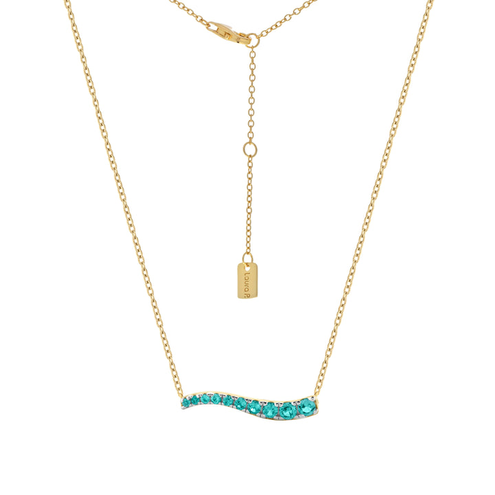 Collana onda zirconi paraiba