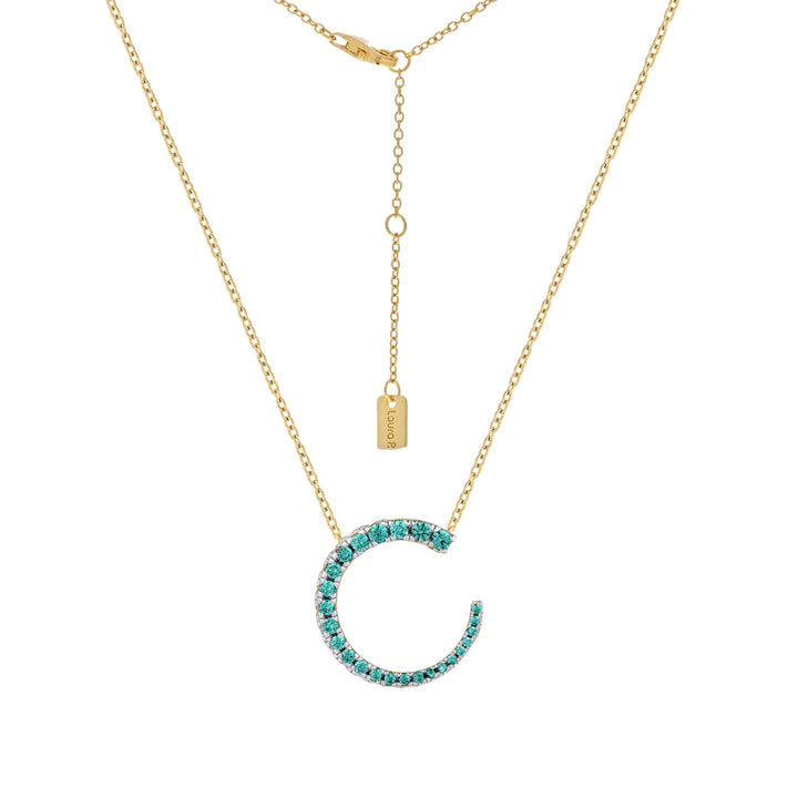 Collana luna zirconi paraiba